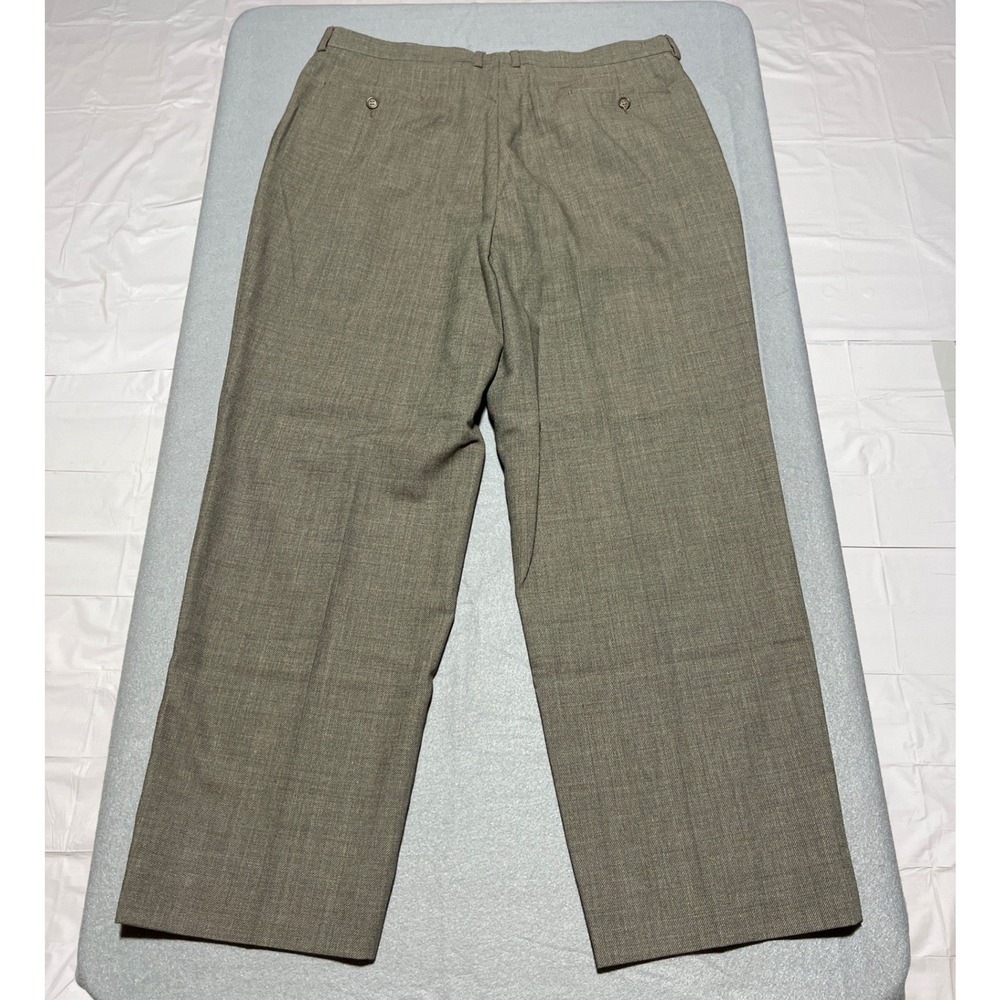 Roberto Villini Collezione Mens 37x29 Brown Wool Pleated Dress Pants Tunisia - Picture 2 of 8